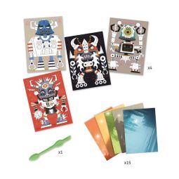 Tableaux à métalliser - Robots Djeco Ikaipaka jeux & jouets