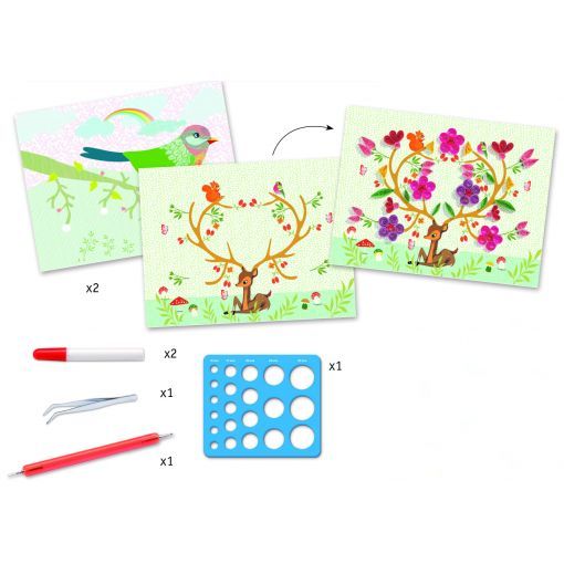 Quilling - Saisons en colimaçons Djeco Ikaipaka jeux & jouets