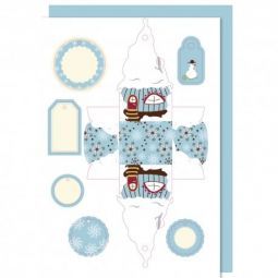 carton à motif maison de nain bleu Rayher Ikaipaka jeux &