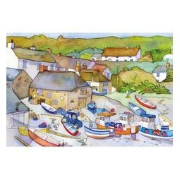 Puzzle - 500 - The Fishing Village  Ikaipaka jeux & jouets Royan