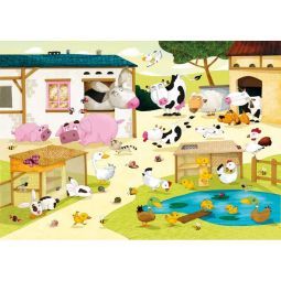 Puzzle Michèle Wilson Enfant 12p - La Ferme Puzzle Michèle