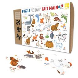 Puzzle Michèle Wilson Enfant 12p - L'Alphabet des Animaux