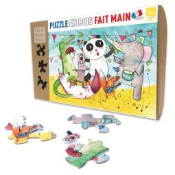 Puzzle Michèle Wilson Enfant 12p - Le concert des animaux