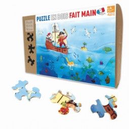 Puzzle Michèle Wilson Enfant 24p - Les Pirates Puzzle Michèle