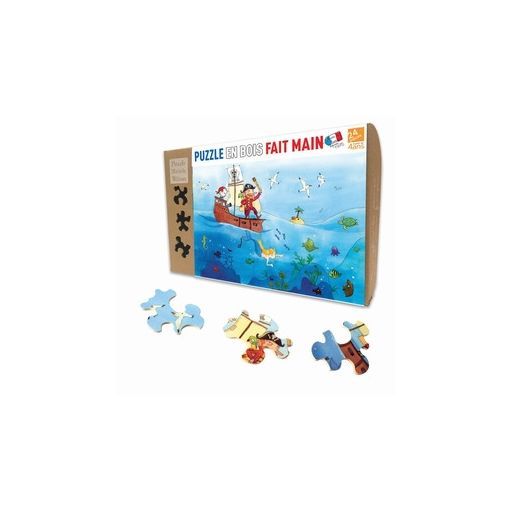 Puzzle Michèle Wilson Enfant 24p - Les Pirates Puzzle Michèle
