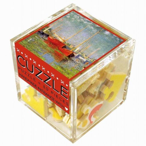 Cuzzle - Bateaux Rouges - Monet Puzzle Michèle Wilson Ikaipaka