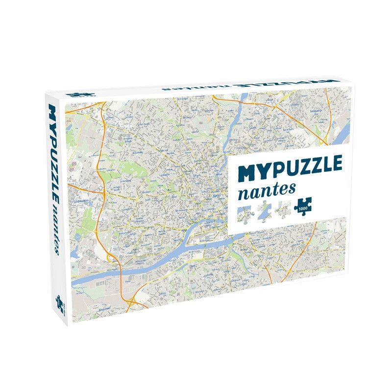 Puzzle - 1000 - Plan de Nantes - IkaIpaka Royan