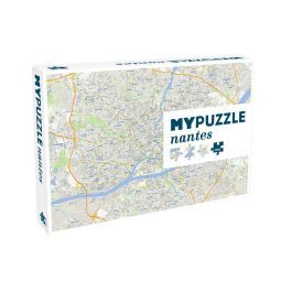 Puzzle - 1000 - Plan de Nantes Helvetiq Ikaipaka jeux & jouets