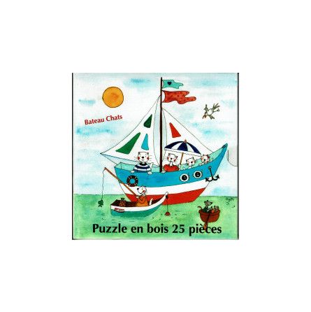 Puzzle - 25 - Bateau Chats - IkaIpaka Royan