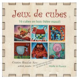 Jeux de Cubes en bois La Plume d'OR - Xirographo Ikaipaka jeux