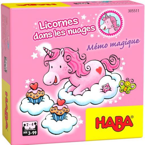 Licorne dans les nuages - Mémo Magique Haba Ikaipaka jeux &