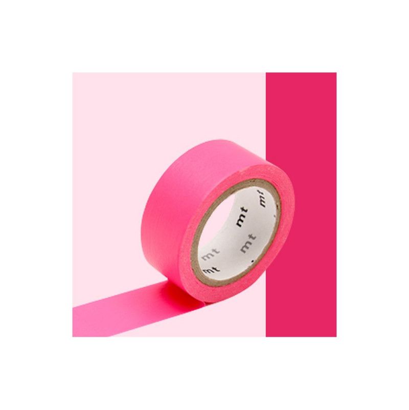 Masking Tape extra-fluo rose 1,5cm x 5m Masking Tape Ikaipaka