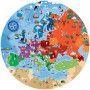 Puzzle 200p + Livre - L'Europe Sassi Ikaipaka jeux & jouets