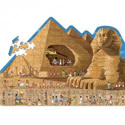 Puzzle 200p + Livre - L’Égypte ancienne Sassi Ikaipaka jeux &