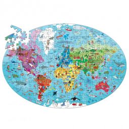 Puzzle 200p + Livre - La terre Sassi Ikaipaka jeux & jouets