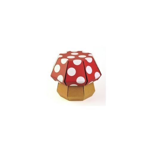 Tabouret Champignon Rouge à pois funnypaper Funnypaper Ikaipaka
