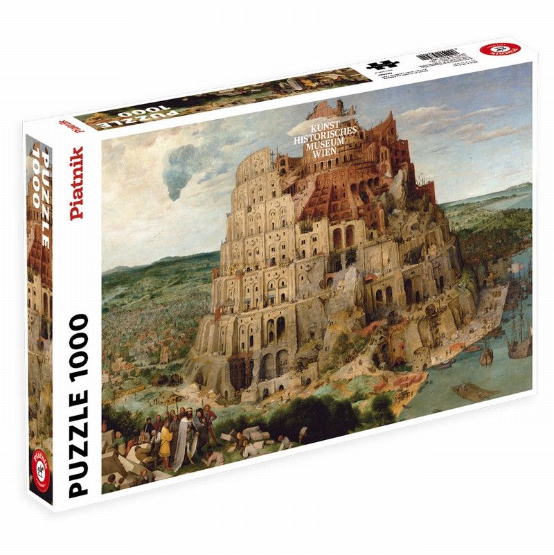 Puzzle 1000 La tour de Babel Brueghel Piatnik Ikaipaka jeux &