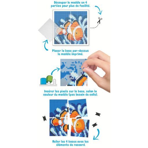 PIXEL Kit Tableau Poisson  Ikaipaka jeux & jouets Royan