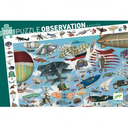 Puzzle Observation 200p Aéro-Club Djeco Ikaipaka jeux & jouets