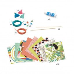 Bracelets en perles de papier Djeco Ikaipaka jeux & jouets Royan