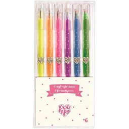 6 Stylos gel Fluo Djeco Ikaipaka jeux & jouets Royan