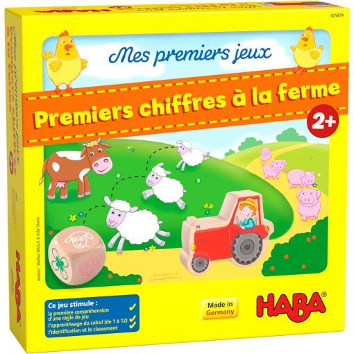Premiers chiffres A la ferme! Haba Ikaipaka jeux & jouets Royan