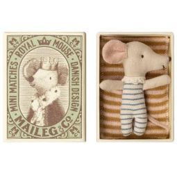 Maïleg Baby mousse Sleepy/wakey in box Boy Maileg Ikaipaka jeux