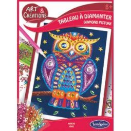Art & créations Tableau à diamanter Hibou Sentosphere Ikaipaka