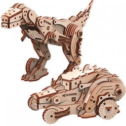 Dinocar modèle 3D Mr Playwood Mr PlayWood Ikaipaka jeux &