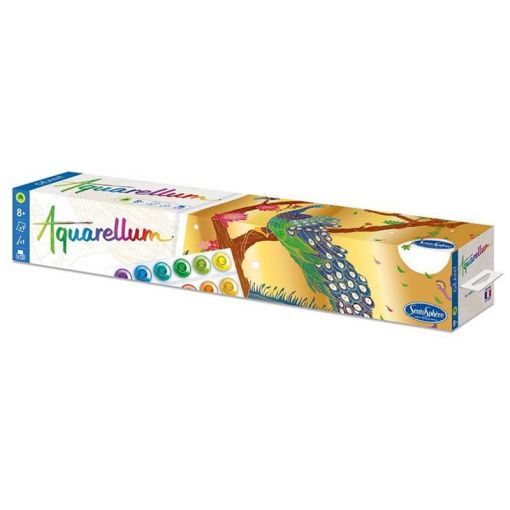 Aquarellum Géant Paravent Paon Sentosphere Ikaipaka jeux &