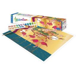 Aquarellum Géant Paravent Flamants Roses Sentosphere Ikaipaka