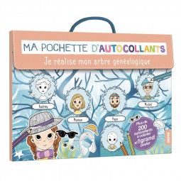 Ma pochette d'Autocollants Arbre généalogique AUZOU Ikaipaka