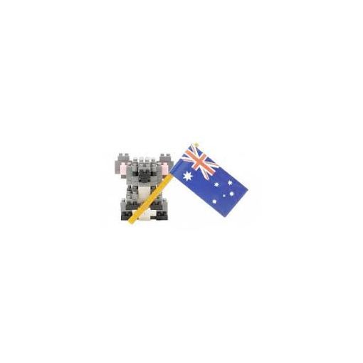 Nanoblock Koala avec drapeau Australien  Ikaipaka jeux & jouets