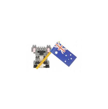 Nanoblock Koala avec drapeau Australien  Ikaipaka jeux & jouets