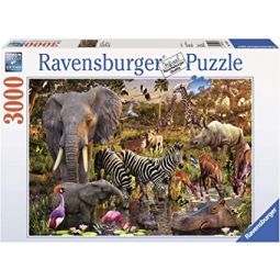Puzzle 3000 Animaux du continent Africain Ravensburger Ikaipaka