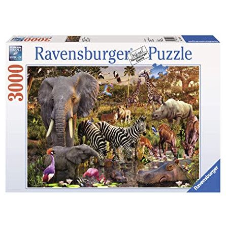 Puzzle 3000 Animaux du continent Africain Ravensburger Ikaipaka