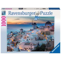 Puzzle 1000 Santorini Ravensburger Ikaipaka jeux & jouets Royan