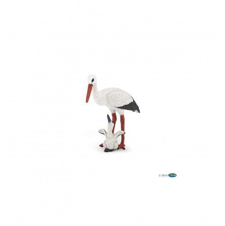 Cigogne et son bébé Papo Papo Ikaipaka jeux & jouets Royan