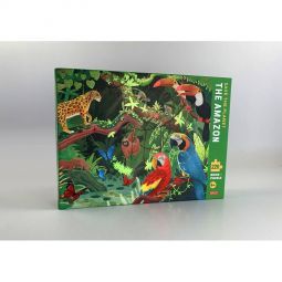 Puzzle 54p + Livre L'Amazonie Sassi Ikaipaka jeux & jouets Royan