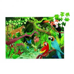 Puzzle 54p + Livre L'Amazonie Sassi Ikaipaka jeux & jouets Royan
