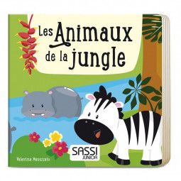 Puzzle + Livre Les animaux de la jungle Sassi Ikaipaka jeux &