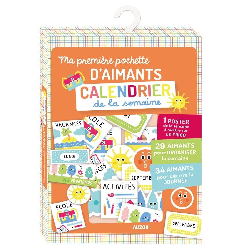 Ma première pochette d'aimants Calendrier de la semaine AUZOU