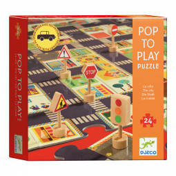 Pop to play Puzzle La ville - IkaIpaka Royan