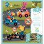 Stickers des petits Les voitures Djeco Ikaipaka jeux & jouets