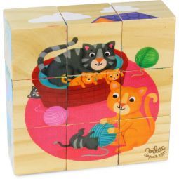 Jeu de cubes en bois Animaux Vilac VILAC Ikaipaka jeux & jouets