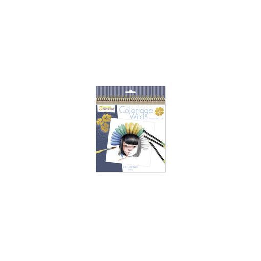 Carnet de coloriage Wild 5 Avenue Mandarine Ikaipaka jeux &