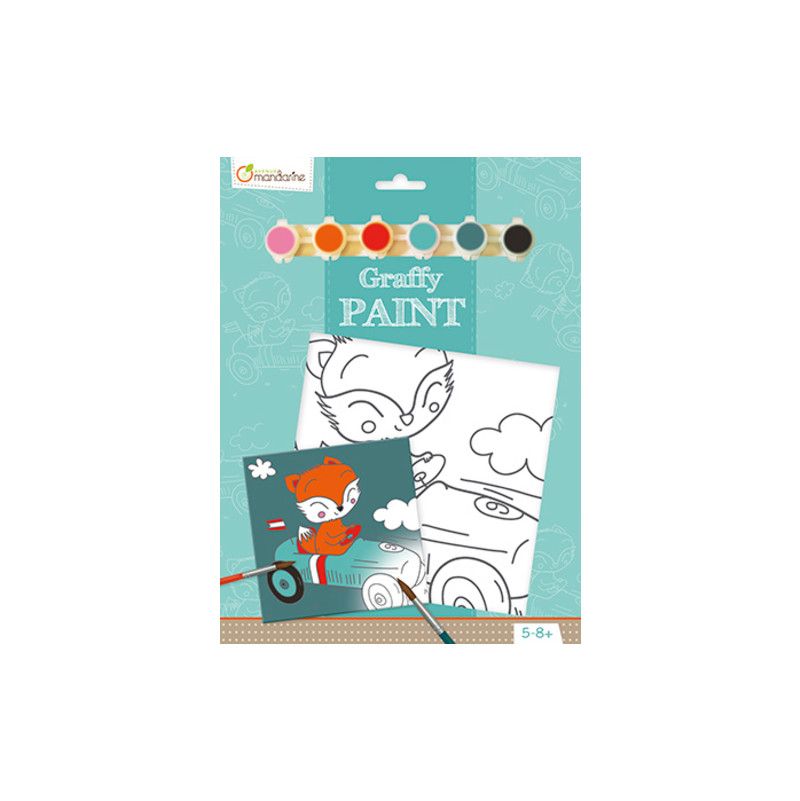 Graffy Paint Renard Avenue Mandarine Ikaipaka jeux & jouets