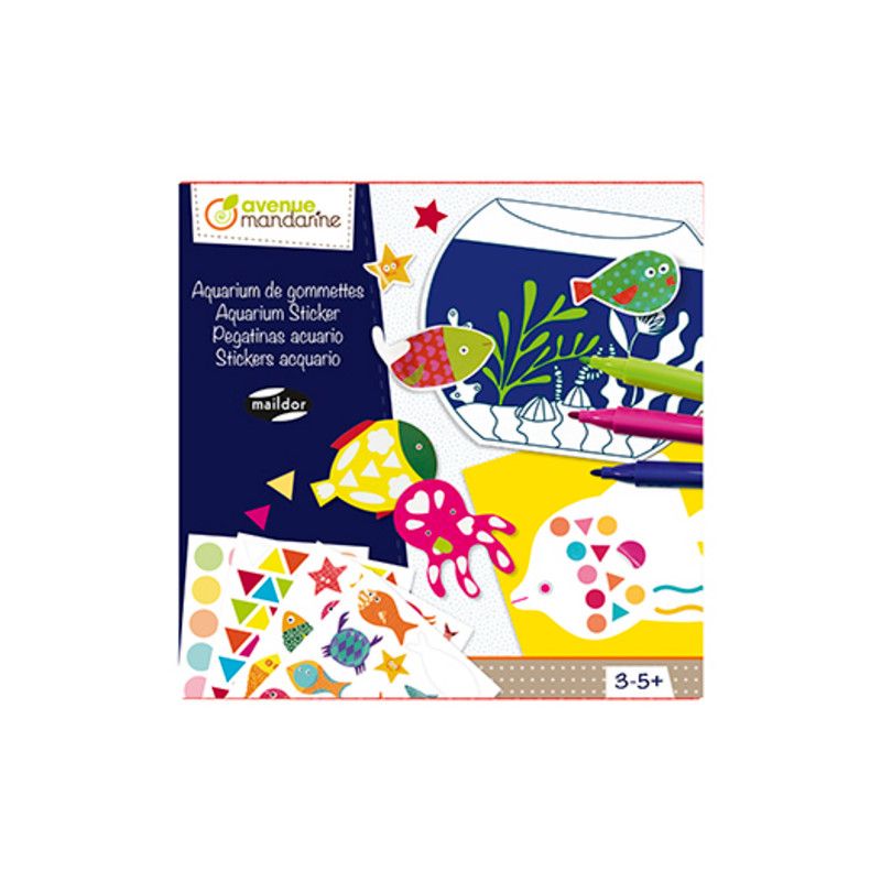 Aquarium de gommettes Avenue Mandarine Ikaipaka jeux & jouets