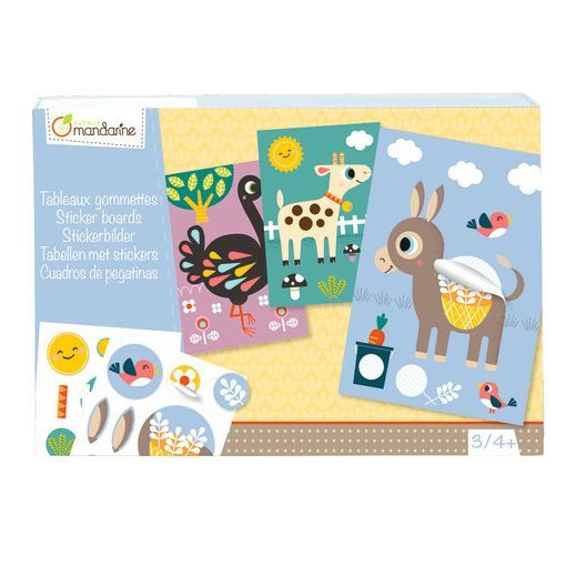 Tableaux Gommettes Animaux Avenue Mandarine Ikaipaka jeux &
