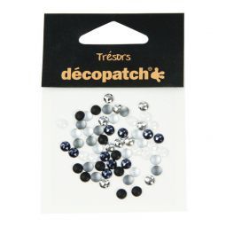 Cabochons noir & blanc Décopatch Ikaipaka jeux & jouets Royan